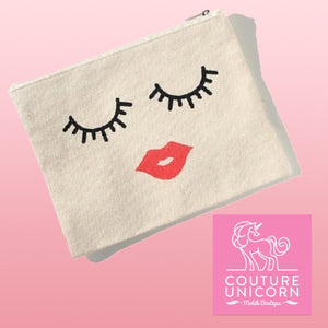 Pretty Face Mask Zip Up Pouch