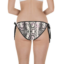 Pink & Silver Snakeskin Bikini Bottom