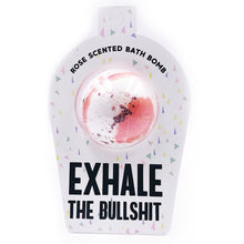 Exhale the Bullshit bath bomb