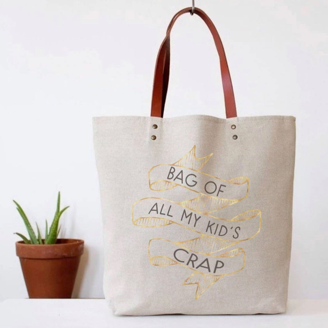 Kids crap tote bag