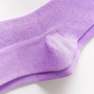 Ladies Bright Purple Knee Socks