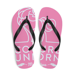 Couture Unicorn logo Flip-Flops