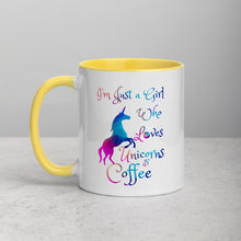 "Just a girl who loves unicorns and coffee" Mug