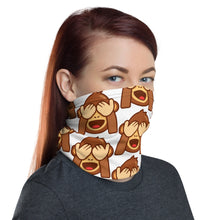 Monkey emoji neck gaiter