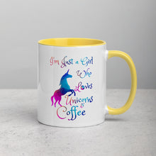 "Just a girl who loves unicorns and coffee" Mug