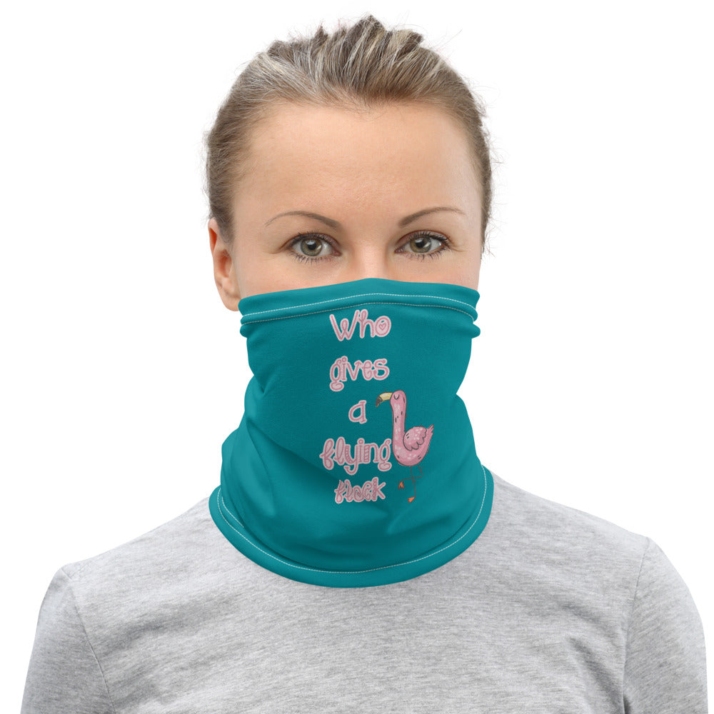 Who gives a flying flock neck gaiter