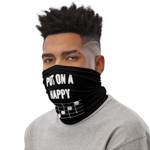 Put on a happy face neck gaiter