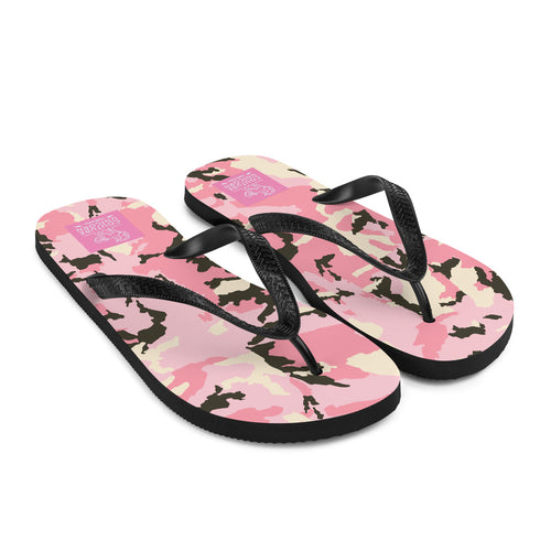 Pink Camo Flip-Flops