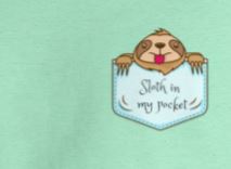 Sloth in my pocket unisex T-Shirt