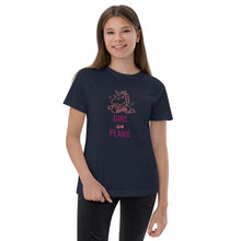 Little Girl Big Plans Unicorn Youth T-Shirt